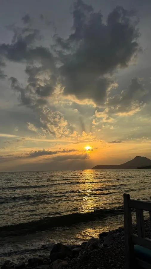 The sun going down over the Adriatic
